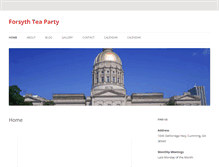 Tablet Screenshot of forsythteaparty.com